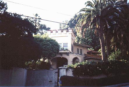 Charles' home 1825 Curson Ave.in the Hollywood Hills